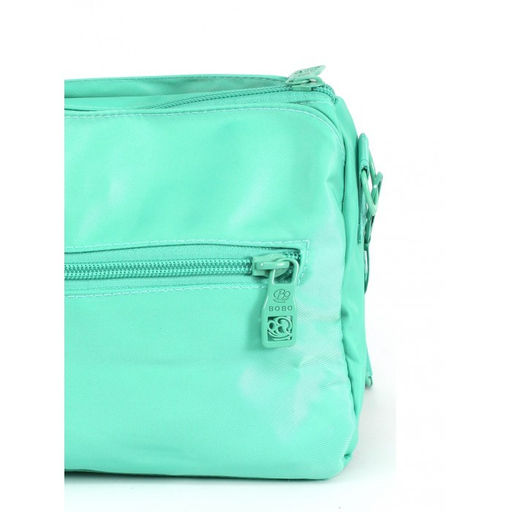 Сумка женская текстиль BoBo-6103, 3отд, плечевой ремень, зеленый 264201  фото 4