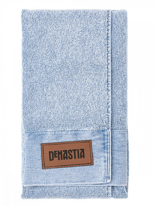 Полотенце для лица 50x90 голубой махровая ткань - Denastia фото 2