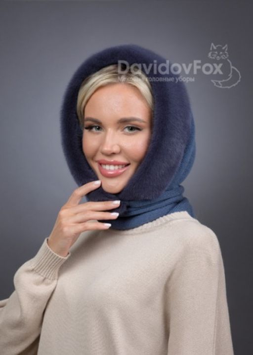 Платок Трикотаж Норка Байкал - Davidovfox фото 3