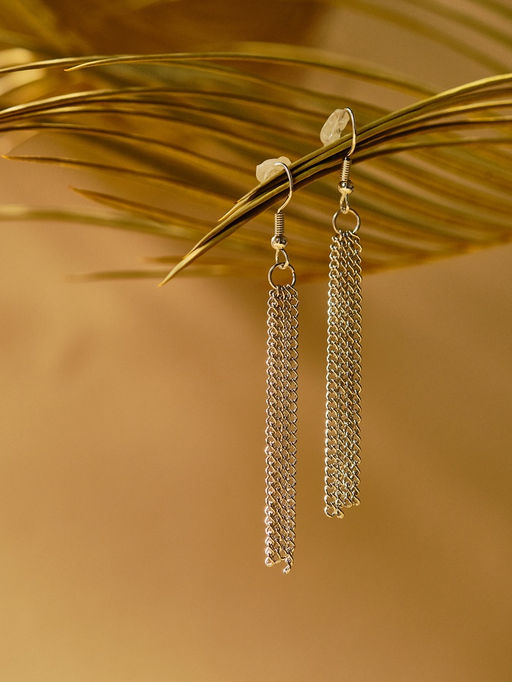 Набор 2 предмета: серьги, бусы Унисон накрученность, чёрный в серебре, 60 см