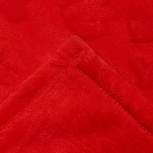 Плед с рукавами Этель Красные сердечки 150*200 см,100% п/э, велсофт 280 гр/м2  фото 5