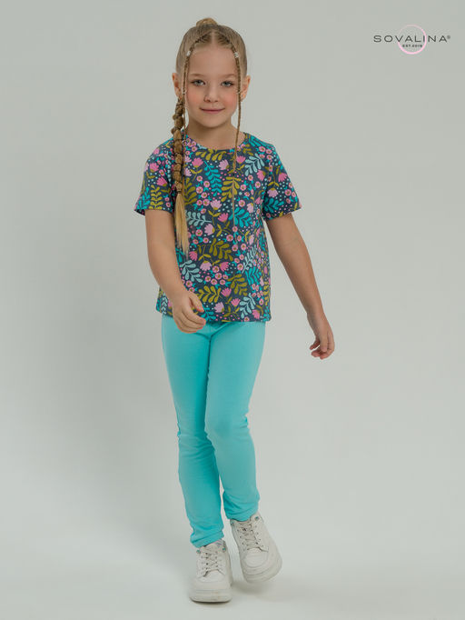 Костюм Мун розовые колокольчики-мятный - Sovalina фото 10