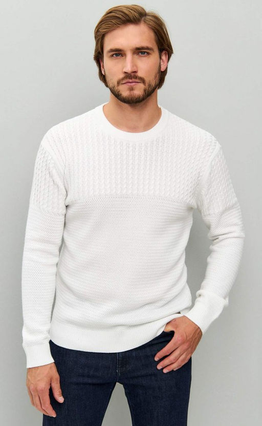 Пуловер F421-1557 milk - Fine joyce фото 2