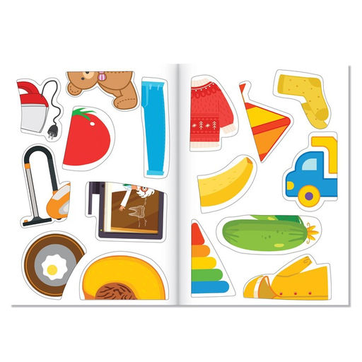 Набор с наклейками Весёлые половинки, Синий трактор  фото 8