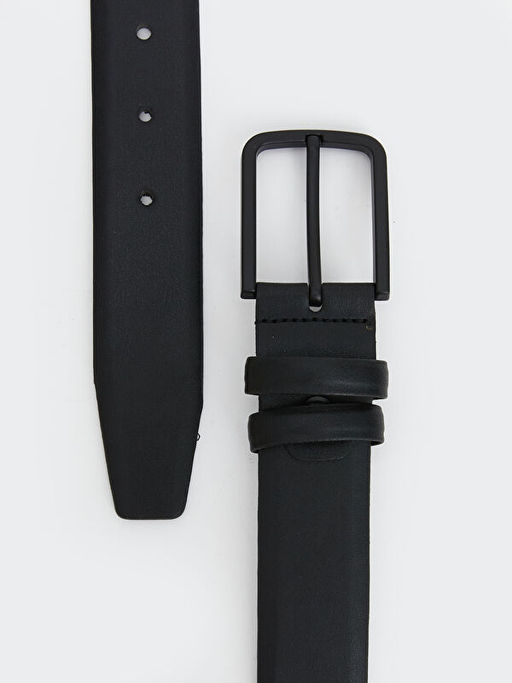 Deri G?r?n?ml? Erkek Kemer