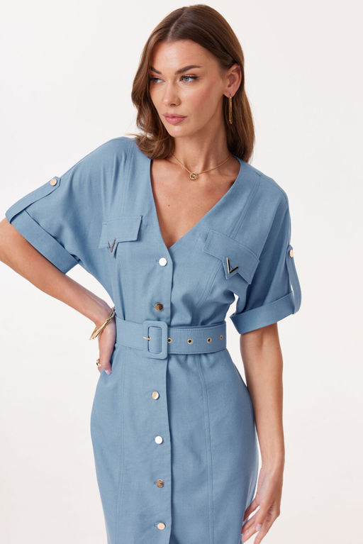 Платье LYUSHe 4129 голубой