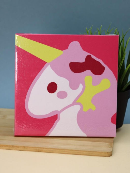 Картина из помпонов на подрамнике Draw Me! Unicorn, (20 х 20 см)