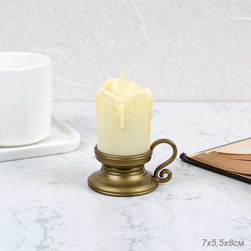 Свеча светодиодная подвижный фитиль 8 см / 227-sv /уп 12/360/ - Галеонтрейд фото 11