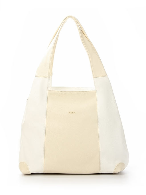 LACCOMA сумка Валери-Н2005-белый/лен эко кожа хлопок