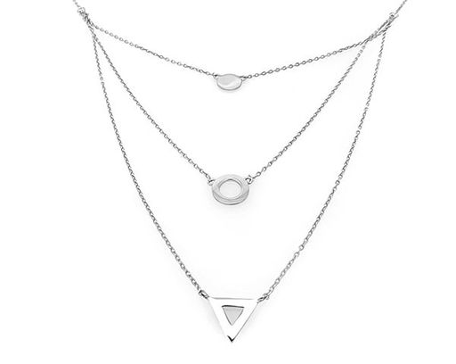 Колье из серебра без вставки, Ю-55012р