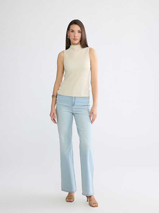 Dik Yaka Dokulu Bluz