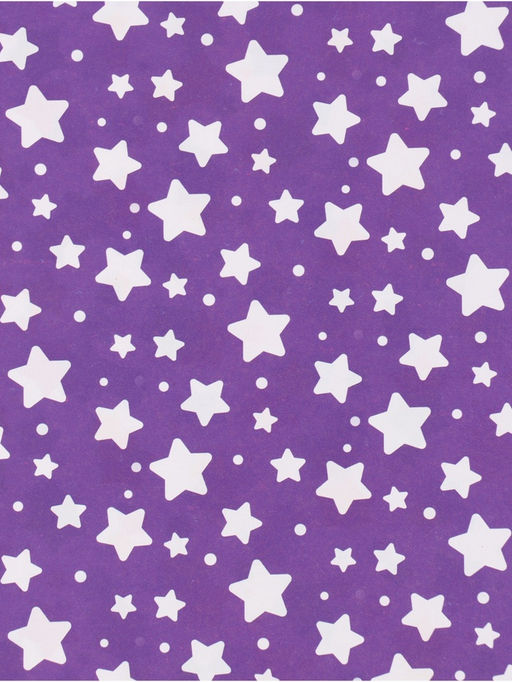 Цена за 10 шт. Бумага упаковочная глянцевая двухсторонняя «Звёзды», 70 × 100 см
