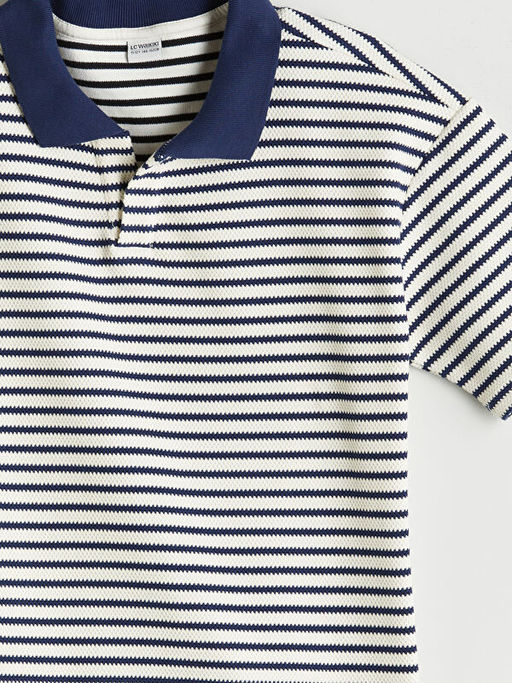 Polo Yaka ?izgili Erkek ?ocuk Ti??rt