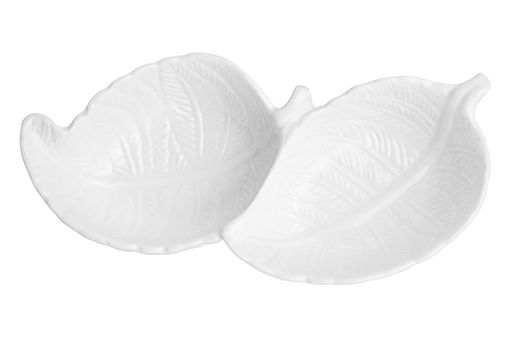 Соусник 2 секции 15*7,5*2,5 см 50 мл "Листок"