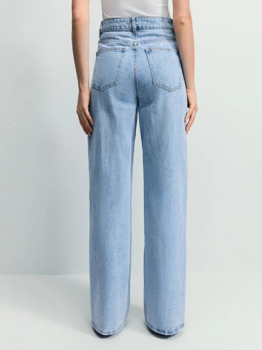 Джинсы wide leg с высокой посадкой / Zarina  фото 5