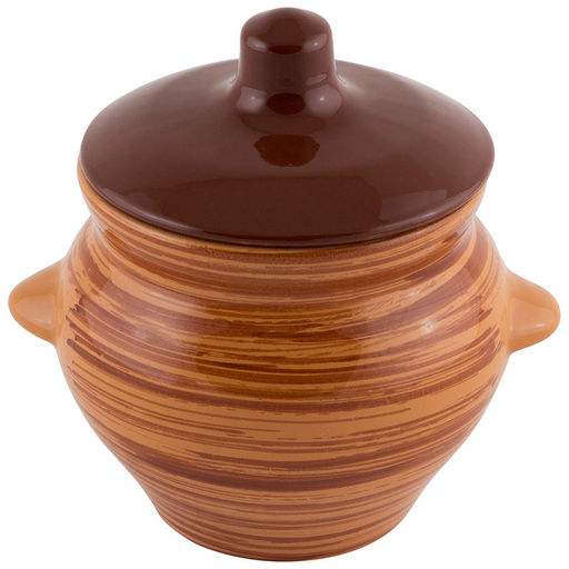 Горшок 0,5 л для жаркого Полосы 006691 - Скрап фото 2