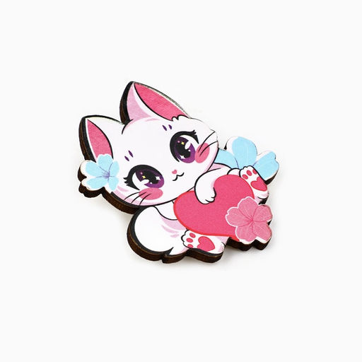 Цена за 20 шт. Значки деревянные Аниме в шоубоксе, 20 шт.