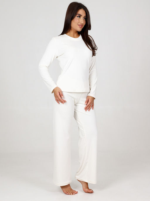 454 Пижама женская брюки (Молочный) - А-дина фото 2