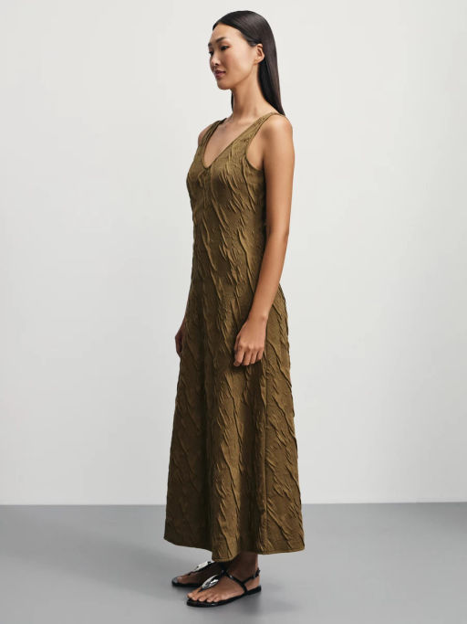 Фактурное платье прилегающего кроя / Zarina  фото 4