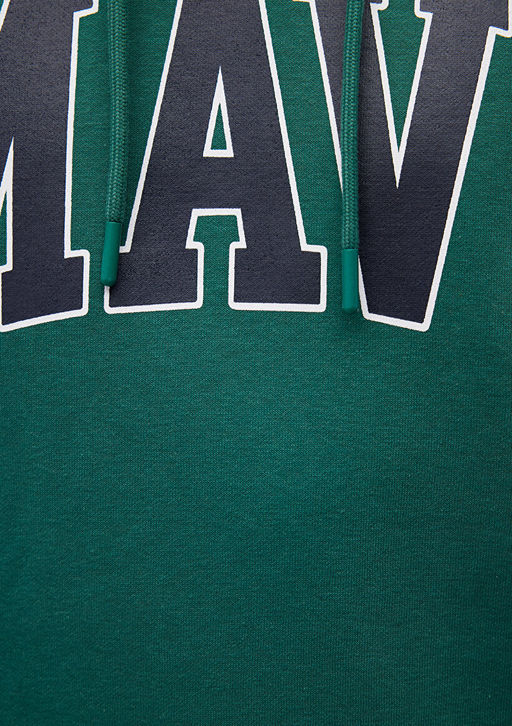 Mavi Logo Bask?l? Kapusonlu Yesil Sweatshirt  фото 7