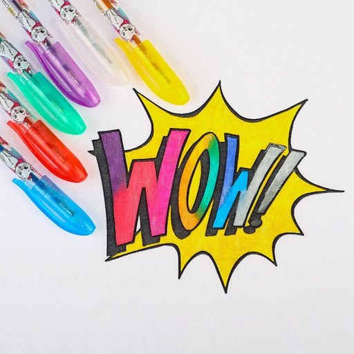 Набор гелевых ручек с блёстками, 12 цветов, Коты аристократы - Disney фото 3