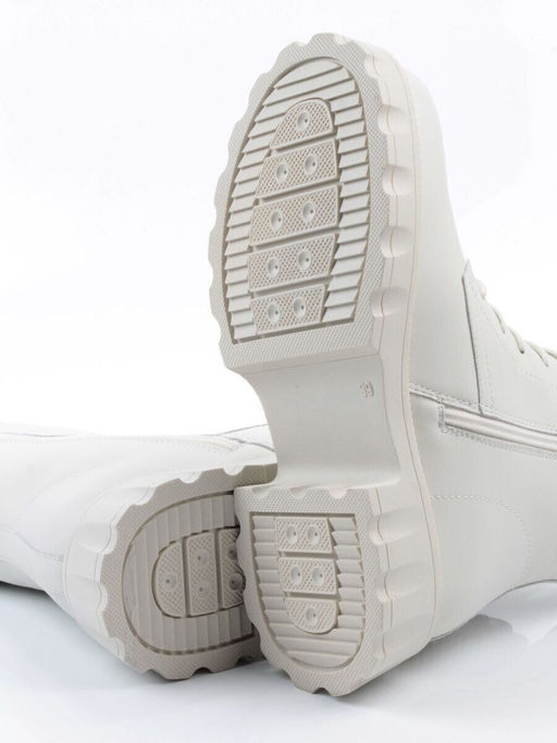 04-PAX27-2Z MILK Ботинки зимние женские (натуральная кожа, 100% шерсть)