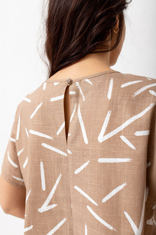 Блузка ТБ-97л беж-геометрия - Took a look фото 5