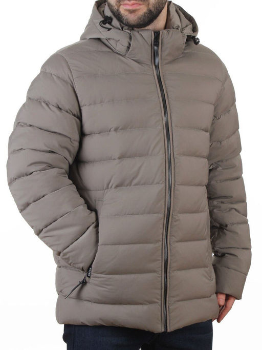6276 GRAY Куртка мужская зимняя (200 гр. холлофайбер)