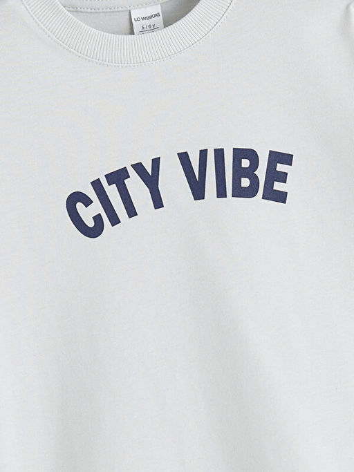 Bisiklet Yaka Bask?l? Erkek ?ocuk Ti??rt 2li