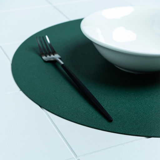 Цена за 12 шт. Салфетка сервировочная на стол Тэм, d=35 см, цвет зелёный - Simaland фото 5