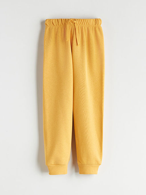 Bisiklet Yaka Bask?l? Erkek ?ocuk Sweatshirt ve E?ofman Alt 2li