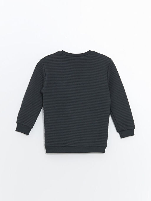 Bisiklet Yaka Bask?l? Erkek Bebek Sweatshirt - Waikiki фото 3