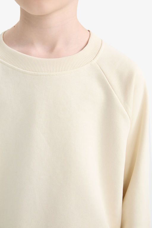 Bisiklet Yaka Basic D_z Okul Sweatshirt Erkek _ocuk - Defacto фото 5