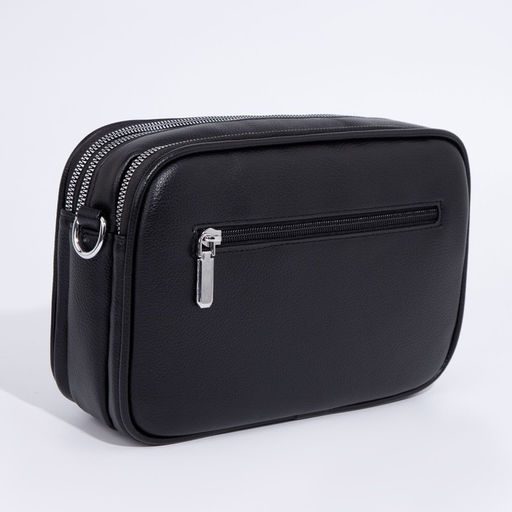 Сумка кросс-боди на молнии, цвет чёрный - Simaland фото 2