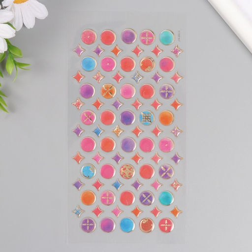 Цена за 2 шт. Наклейки для творчества пластик «Восточные мелочи», 9.3×20.4 см