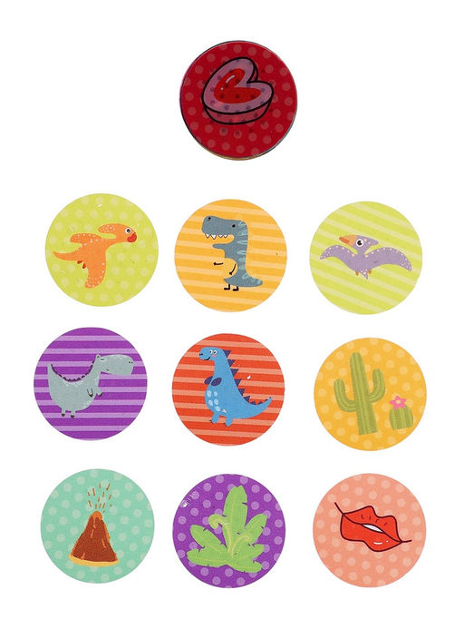 Штампер с наклейками «Динозавр», 100 стикеров