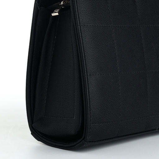 Сумка женская тоут TEXTURA на молнии, 25×12×22 см, чёрный