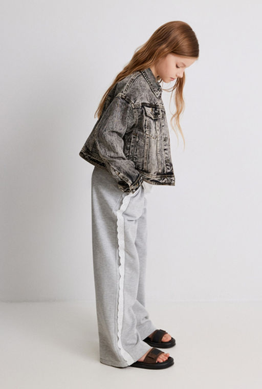 Куртка джинсовая детская для девочек Khadija черный - Acoola фото 3