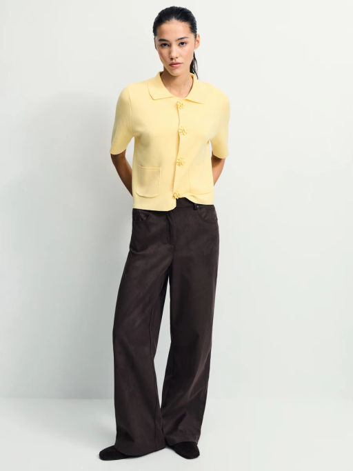 Кардиган из вискозы с декоративными пуговицами / Zarina