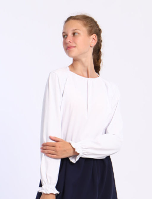 Лонгслив Анечка серо-голубой Ладошки  фото 39