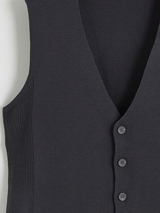 Standart Kal?p V Yaka Erkek Triko Yelek