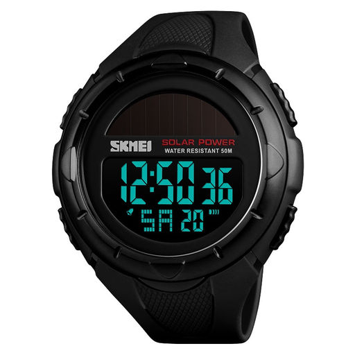 Мужские наручные часы Skmei 1405black Солнечная батарея