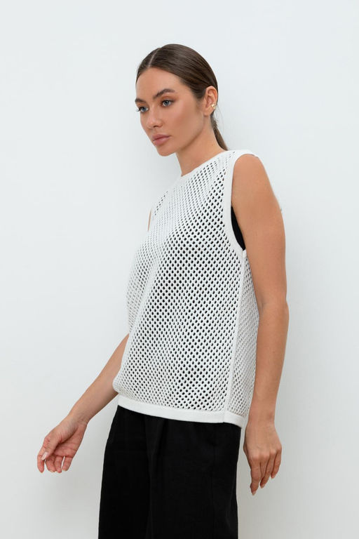 VERY NEAT _ ЕВ 30154/молочный блуза-топ жен