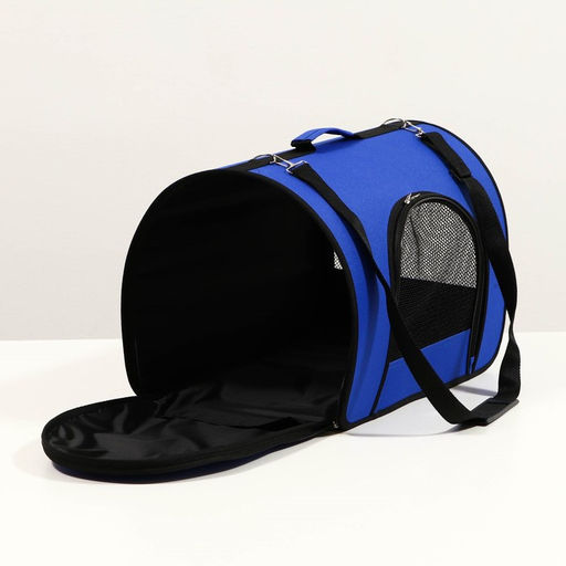 Сумка - переноска для животных, 2 входа, 49 х 30 х 35 см, синяя - Simaland фото 3