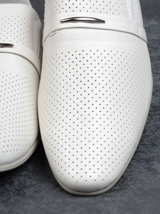 C202-1 WHITE Полуботинки мужские (натуральная кожа)