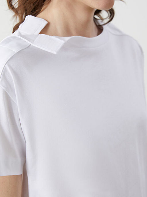 Bisiklet Yaka Kad?n Ti??rt