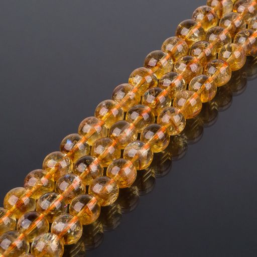 Бусины для украшений из Цитрина (60 бусин) 39 см