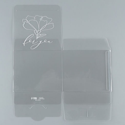 Цена за 2 шт. Коробка подарочная ПВХ, упаковка, «Расцветай», 12×12×12 см