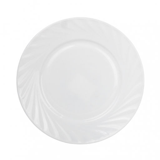 Тарелка плоская круглая d=17,5 см белье арт. 10б-т7