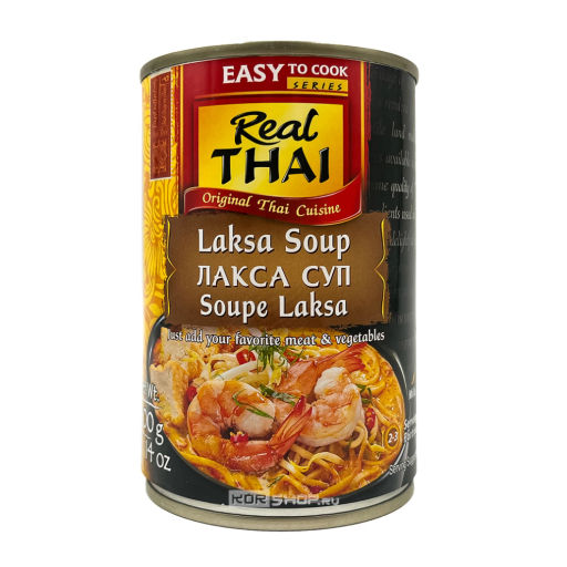Суп Лакса Real Thai, Таиланд, 400 г Акция